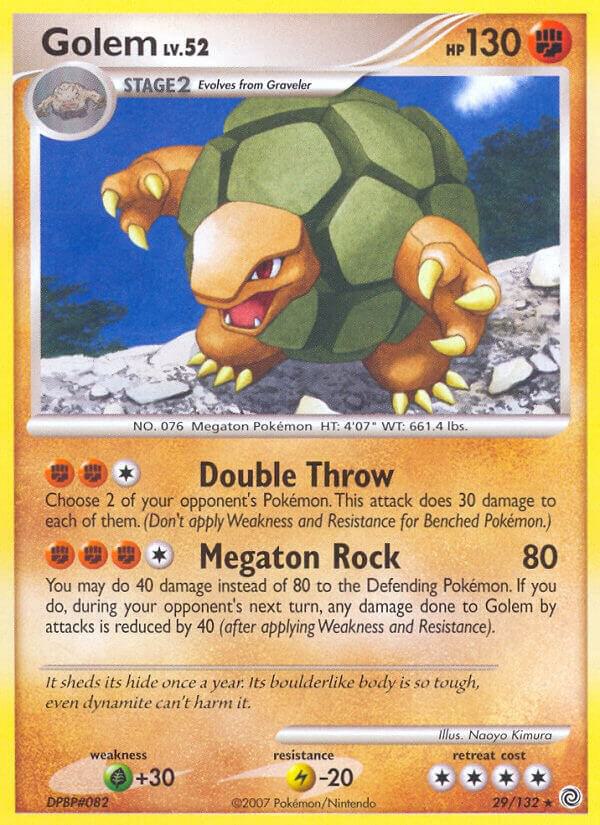 Pokemon Golem 29/132 Secret Wonders