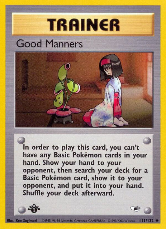 Pokemon Good Manners 111/132 Gym Heroes