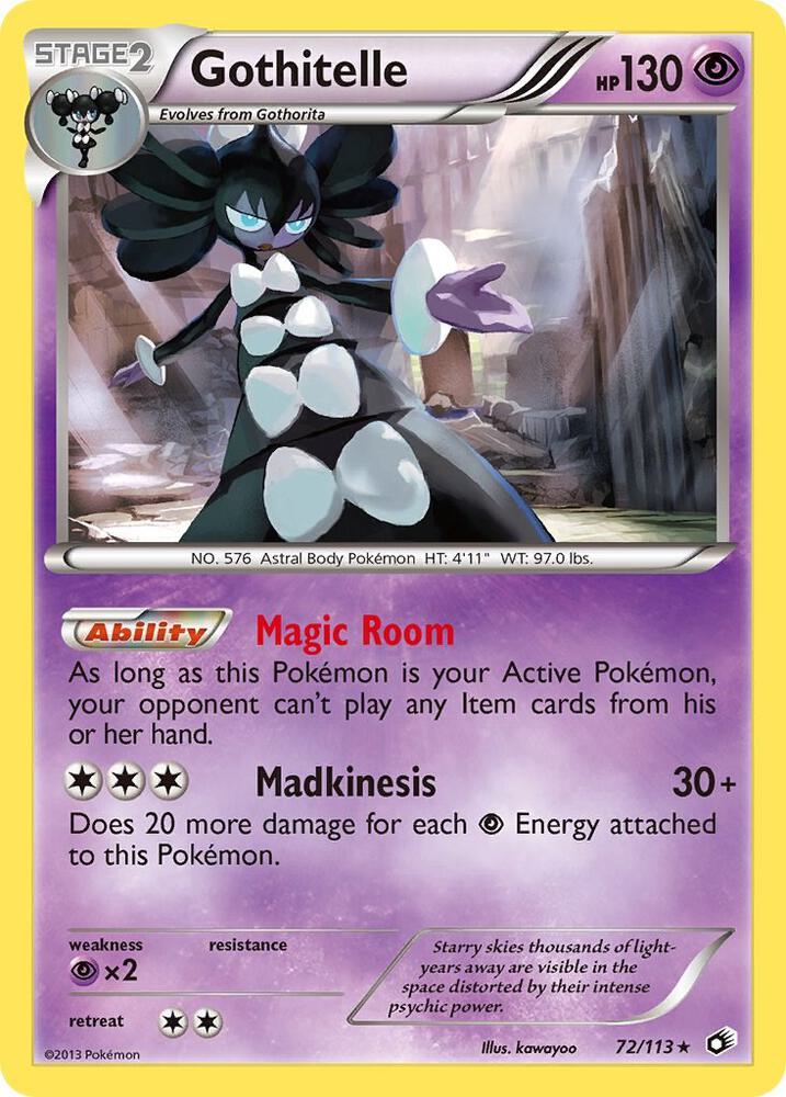Pokemon Gothitelle 72/113 Legendary Treasures