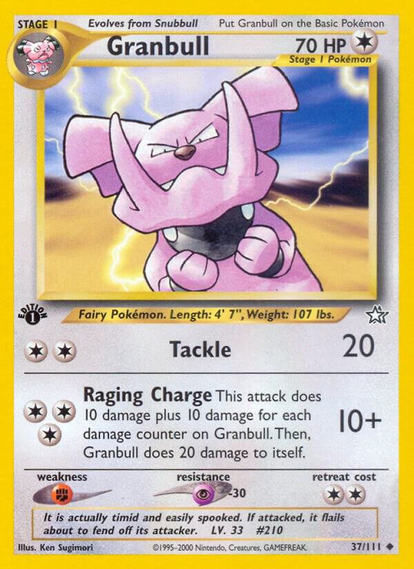 Pokemon Granbull # 37 Neo Genesis