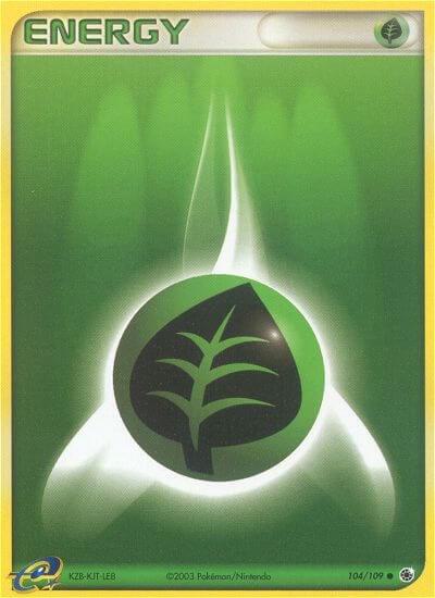 Pokemon Grass Energy 104/109 EX Ruby & Sapphire