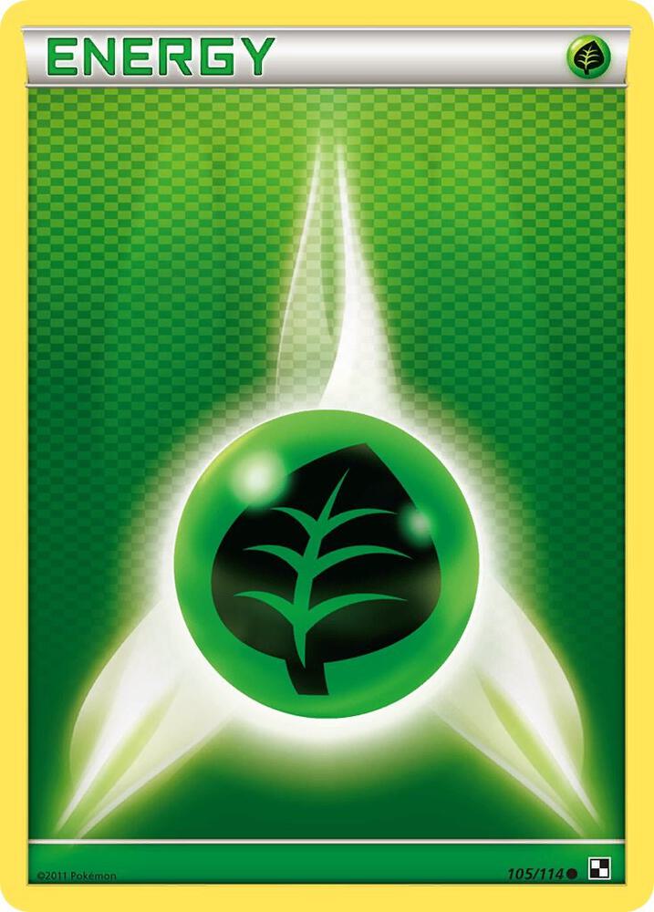 Pokemon Grass Energy 105/114 Black & White