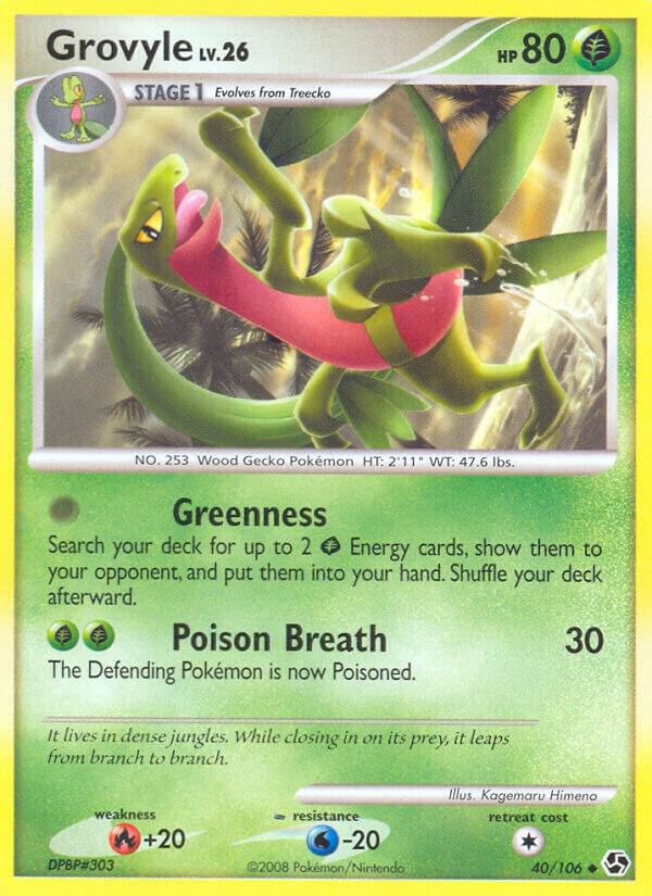 Pokemon Grovyle 40/106 Great Encounters
