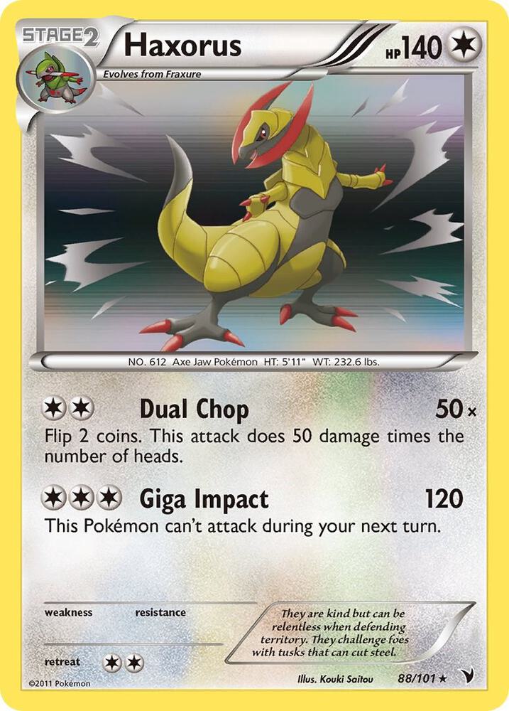Pokemon Haxorus 88/101 Noble Victories