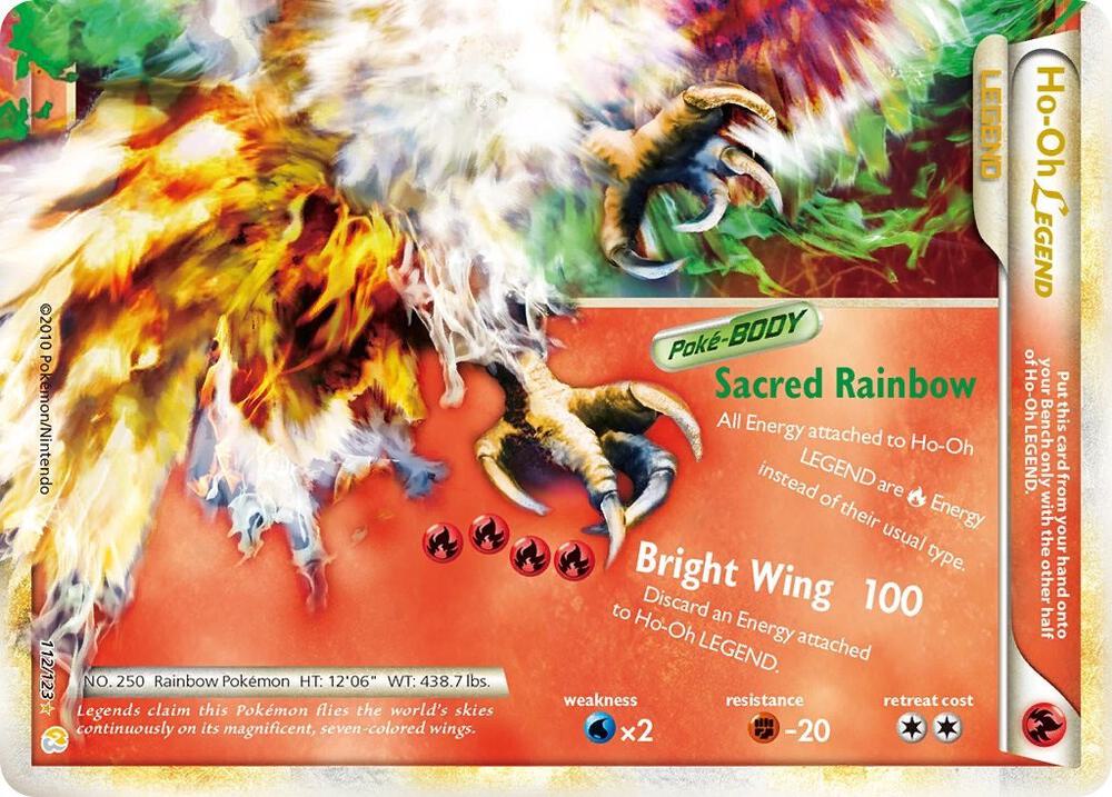 Pokemon Ho-Oh Legend 112/123 HeartGold & SoulSilver