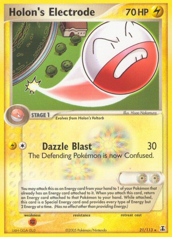 Pokemon Holon's Electrode 21/113 Delta Species