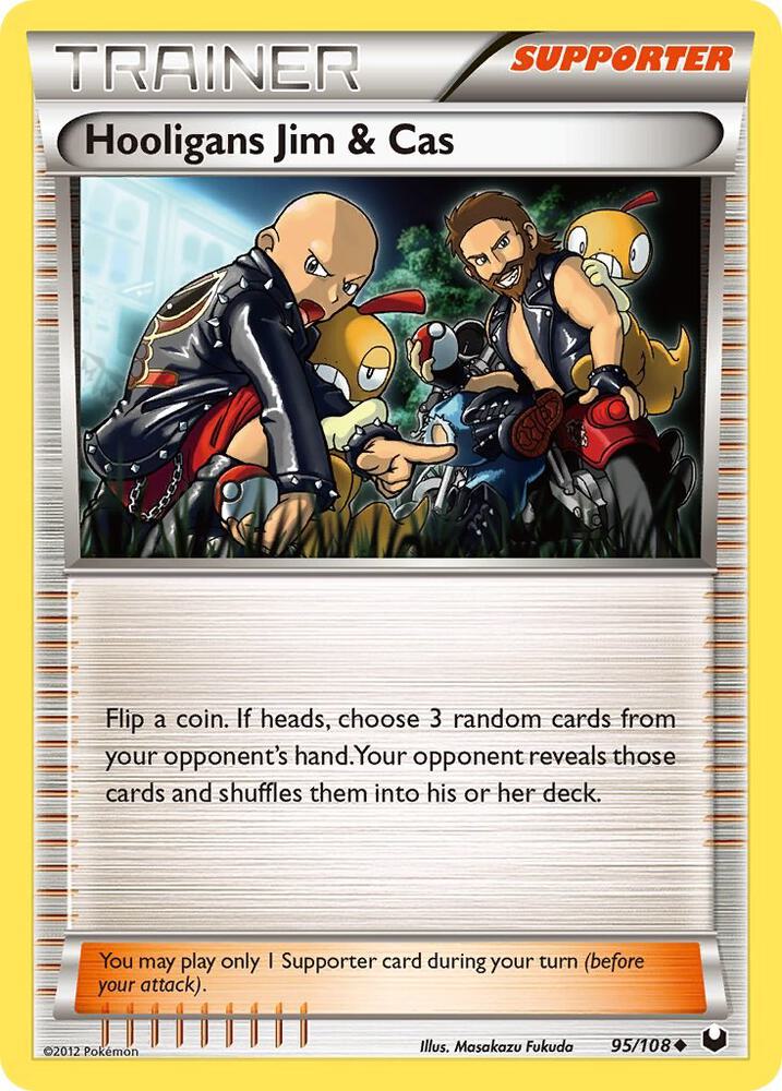 Pokemon Hooligans Jim & Cas 95/108 Dark Explorers