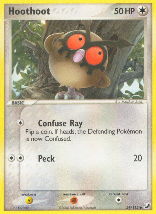 Pokemon Hoothoot 59/115 Unseen Forces