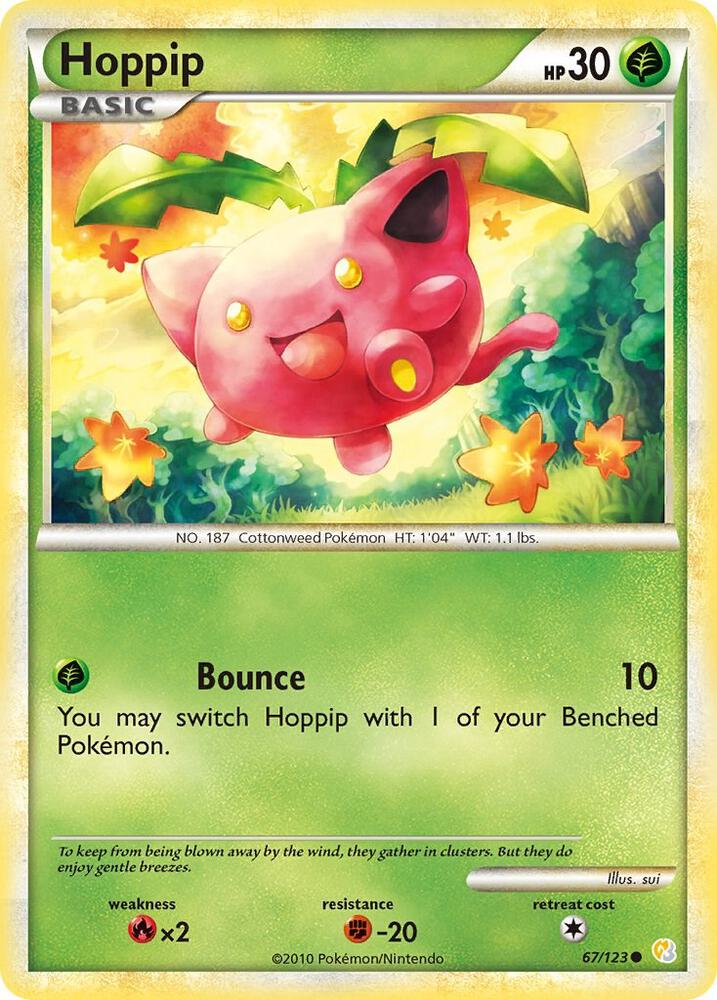 Pokemon Hoppip 67/123 HeartGold & SoulSilver