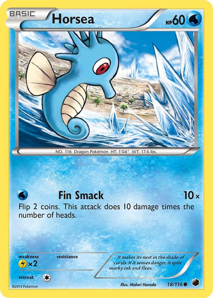 Pokemon Horsea 18/116 Plasma Freeze