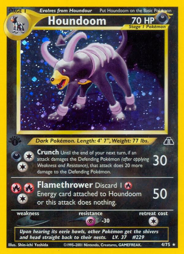 Pokemon Houndoom 4/75 Neo Discovery