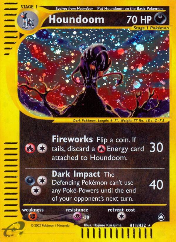 Pokemon Houndoom H11/147 Aquapolis