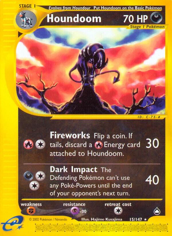 Pokemon Houndoom 15/147 Aquapolis