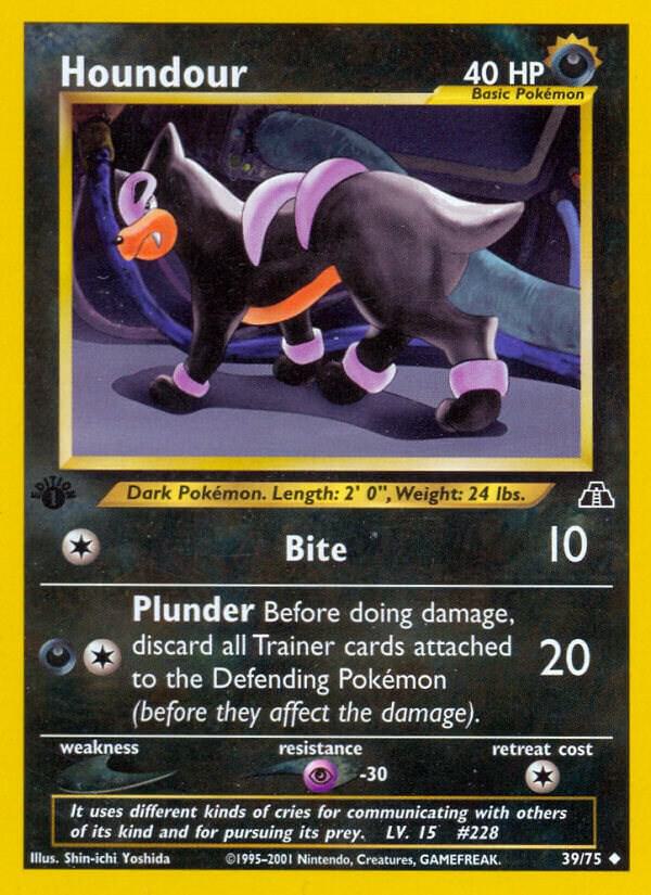 Pokemon Houndour 39/75 Neo Discovery