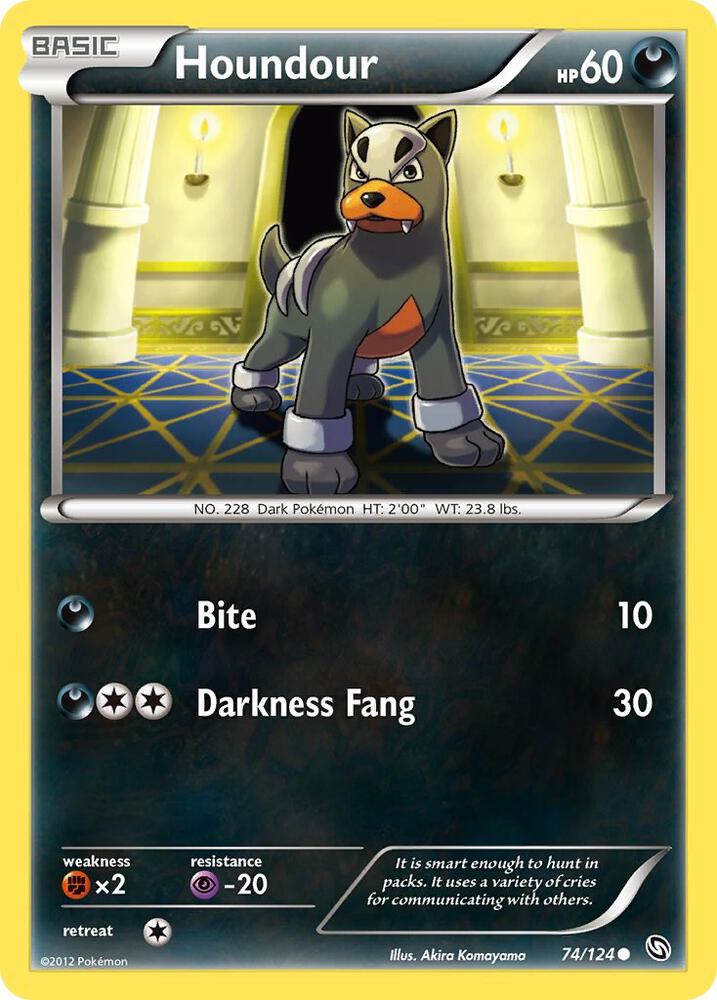 Pokemon Houndour 74/124 Dragons Exalted