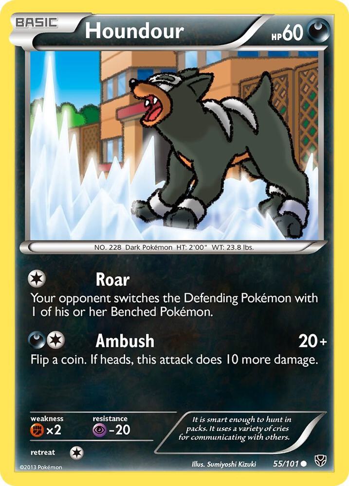 Pokemon Houndour 55/101 Plasma Blast