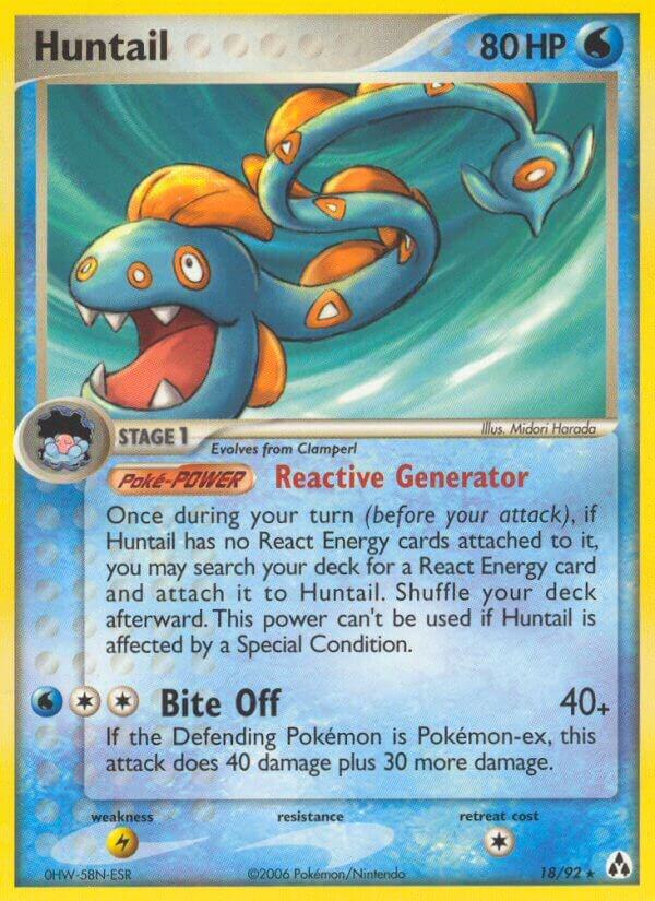 Pokemon Huntail 18/92 Legend Maker