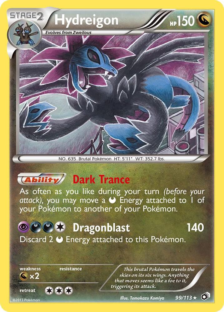 Pokemon Hydreigon 99/113 Legendary Treasures