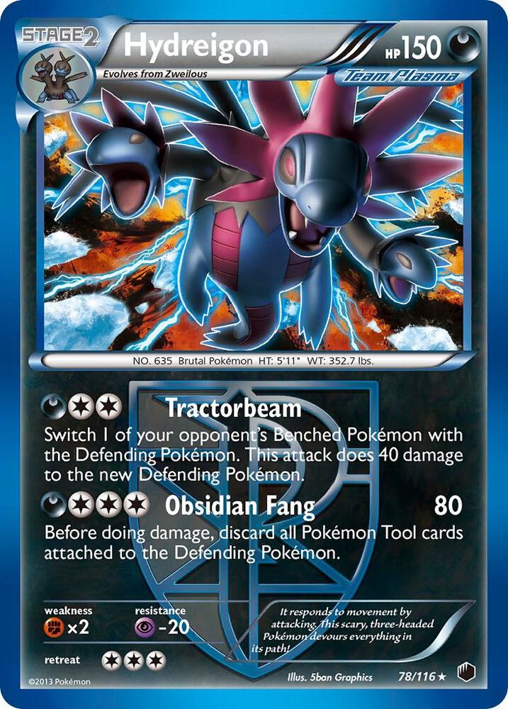Pokemon Hydreigon 78/116 Plasma Freeze