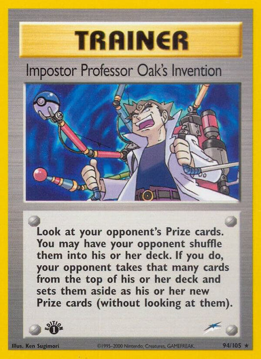Pokemon Impostor Professor Oak's Invention 94/105 Neo Destiny