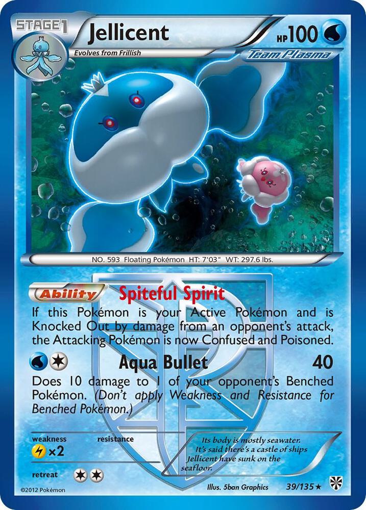 Pokemon Jellicent 39/135 Plasma Storm