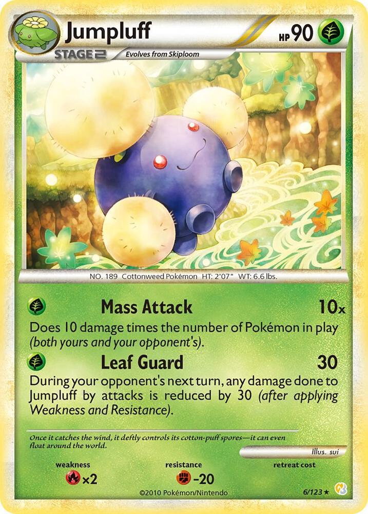 Pokemon Jumpluff 6/123 HeartGold & SoulSilver