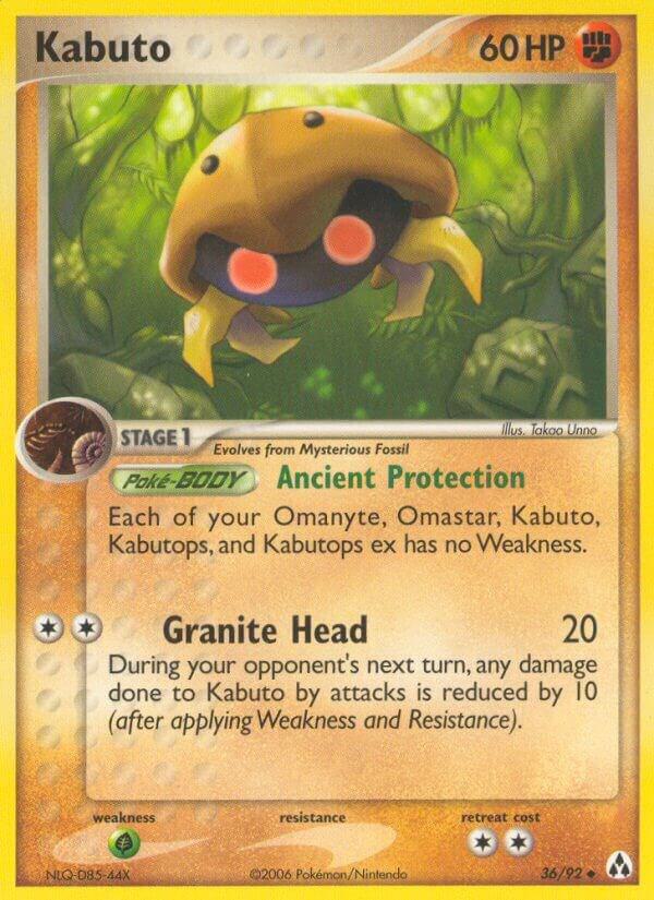 Pokemon Kabuto 36/92 Legend Maker