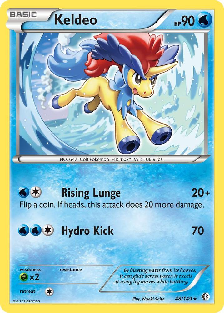 Pokemon Keldeo 48/149 Boundaries Crossed
