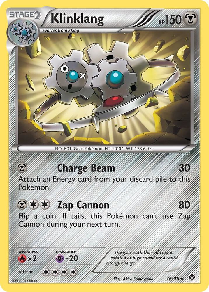 Pokemon Klinklang 76/98 Emerging Powers
