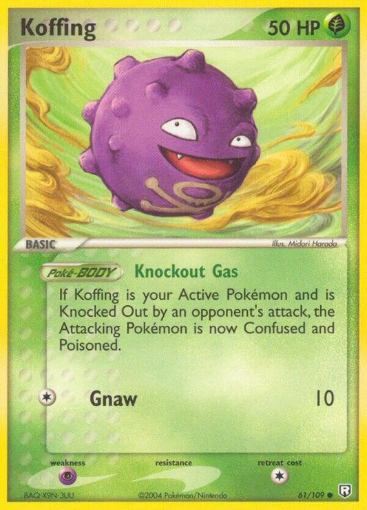 Pokemon Koffing 61/109 Team Rocket Returns