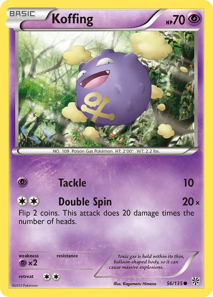 Pokemon Koffing 56/135 Plasma Storm