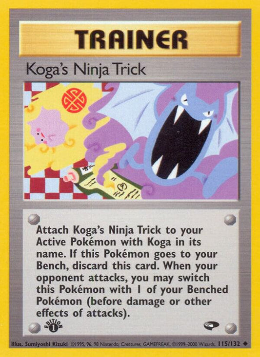 Pokemon  Koga's Ninja Trick 115/132 Gym Challenge