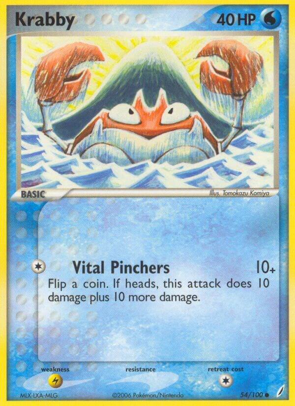 Pokemon Krabby 54/100 Crystal Guardians