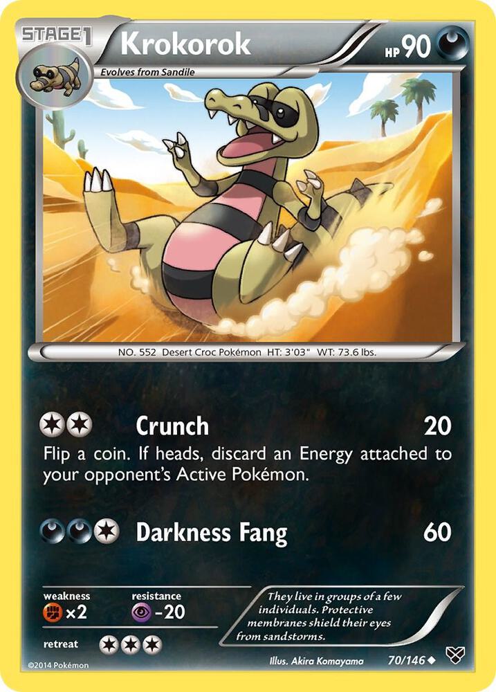 Pokemon Krokorok 70/146 XY