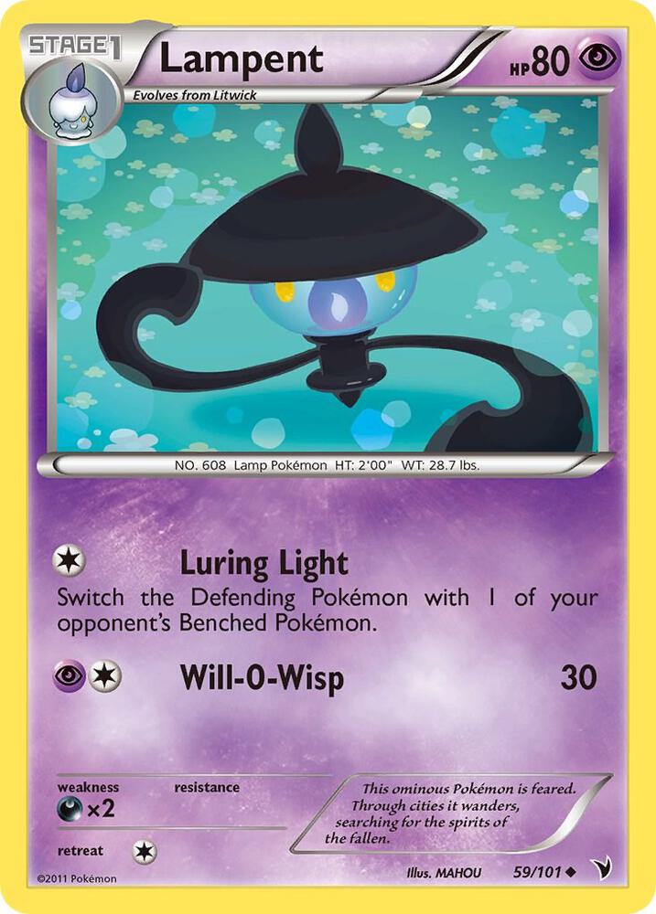 Pokemon Lampent 59/101 Noble Victories