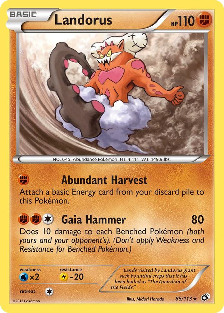 Pokemon Landorus 85/113 Legendary Treasures