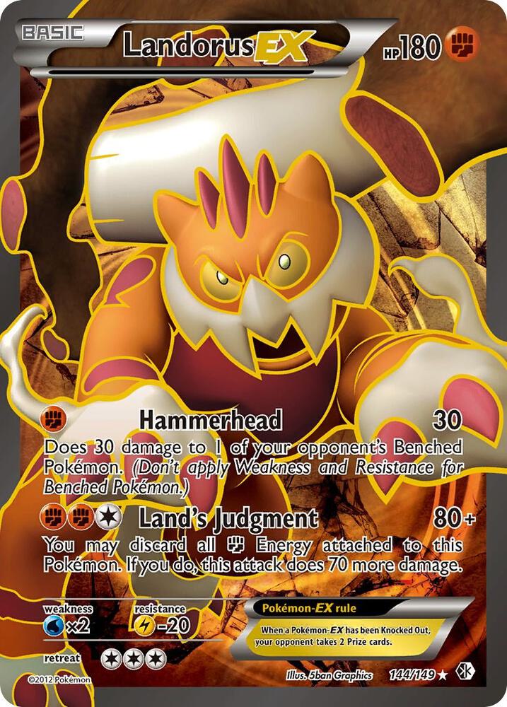 Pokemon Landorus EX 144/149 Boundaries Crossed
