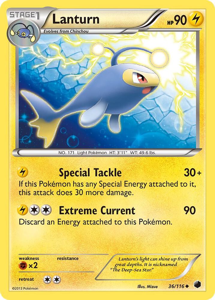 Pokemon Lanturn 36/116 Plasma Freeze