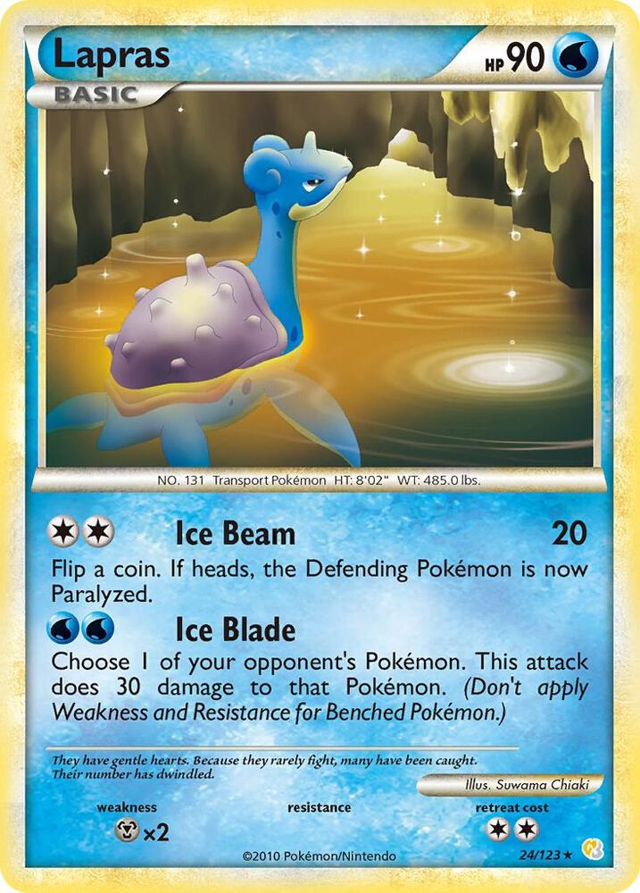 Pokemon Lapras 24/123 HeartGold & SoulSilver