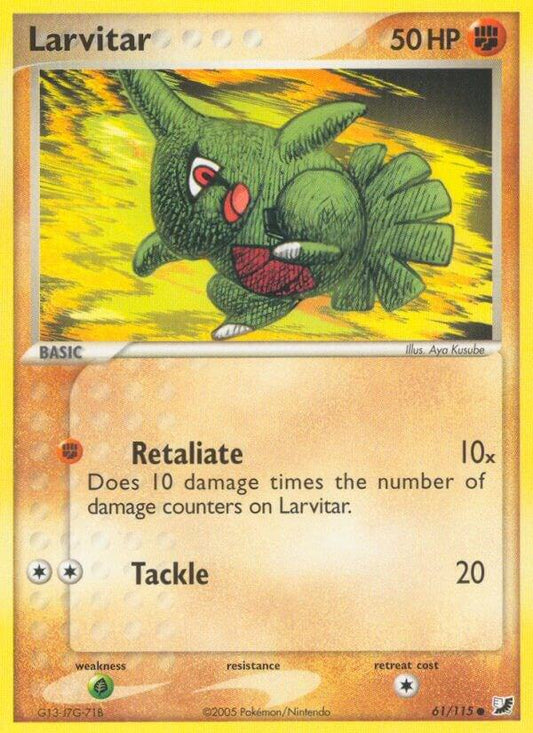 Pokemon Larvitar 61/115 Unseen Forces