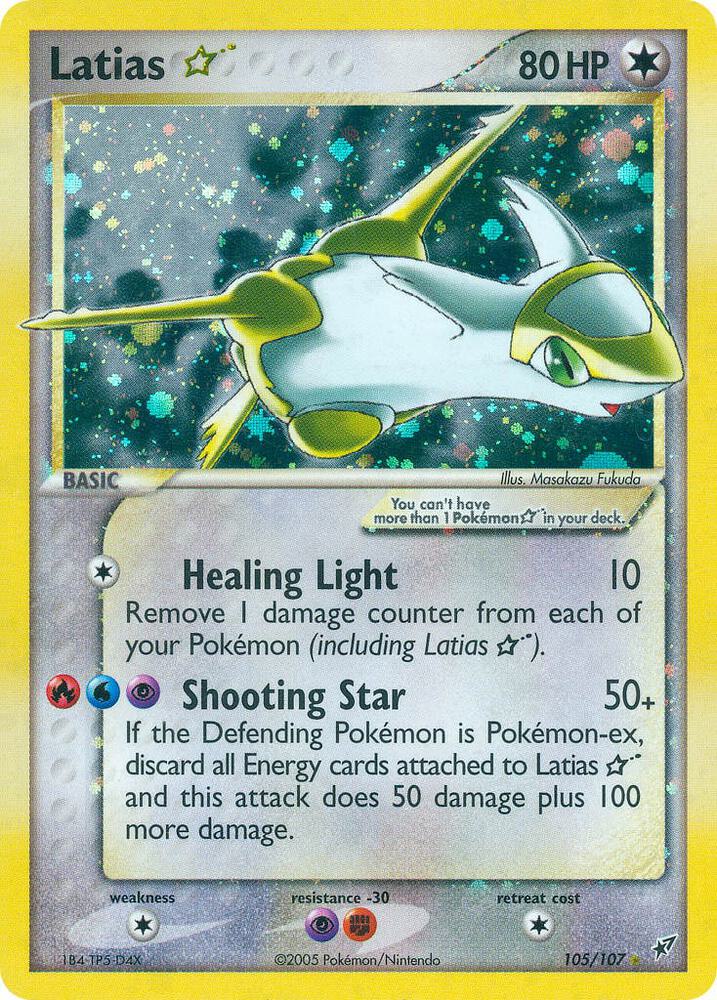 Pokemon Latias Gold Star 105/107 Deoxys