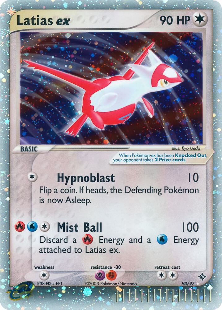Pokemon Latias Ex 93/100 Dragon