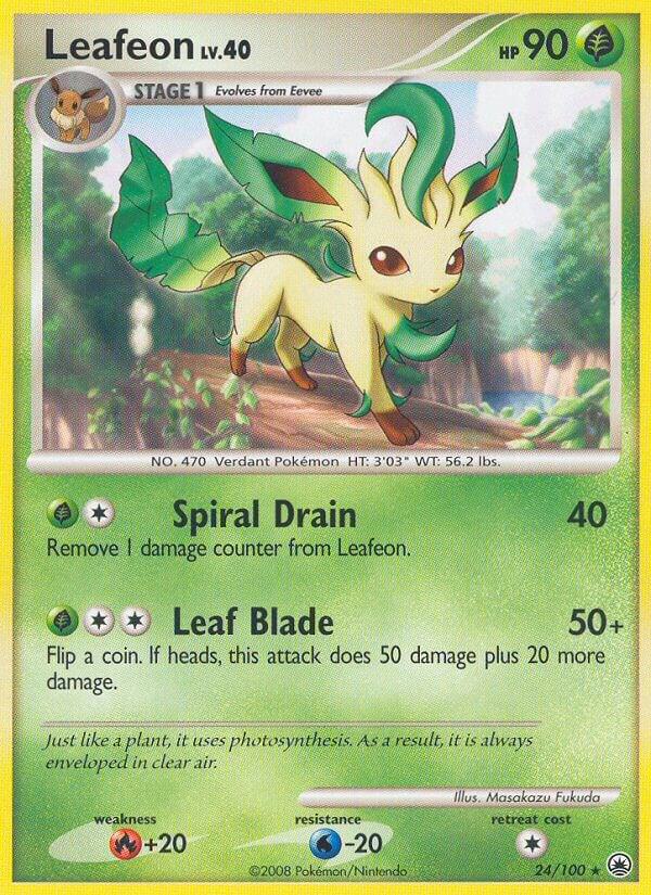 Pokemon Leafeon 24/100 Majestic Dawn