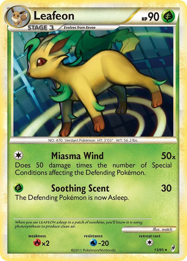 Pokemon Leafeon 13/95 Call of Legends