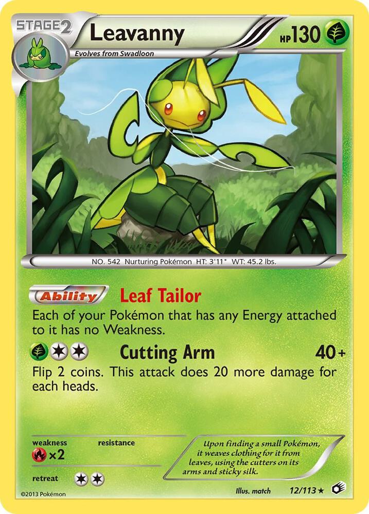 Pokemon Leavanny 12/113 Legendary Treasures