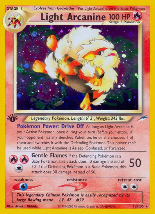 Pokemon Light Arcanine 12/105 Neo Destiny