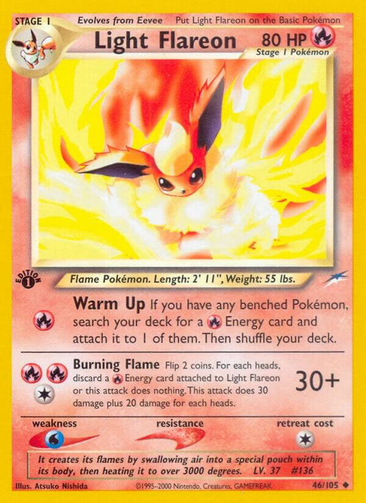 Pokemon Light Flareon 46/105 Neo Destiny
