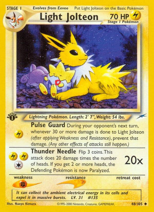 Pokemon Light Jolteon 48/105 Neo Destiny