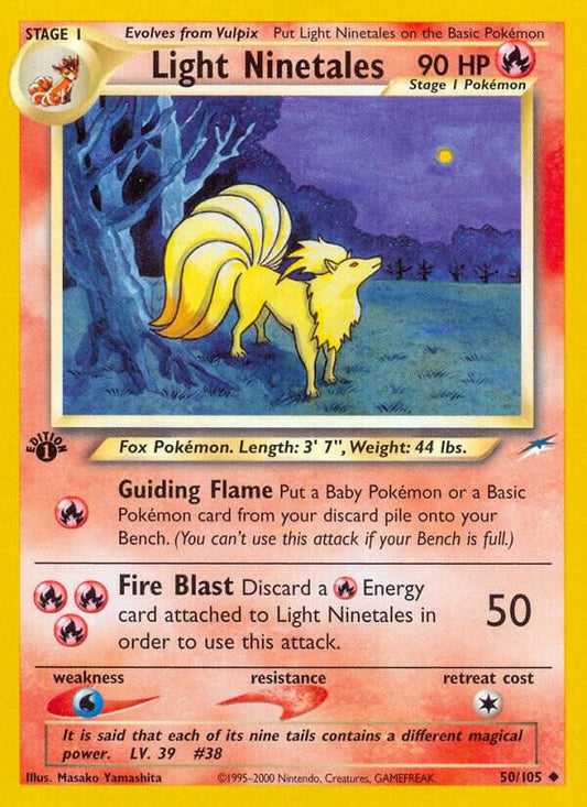 Pokemon Light Ninetales 50/105 Neo Destiny