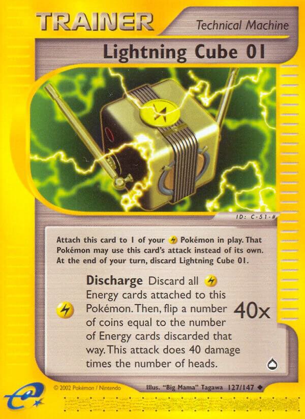 Pokemon Lightning Cube 01 127/147 Aquapolis
